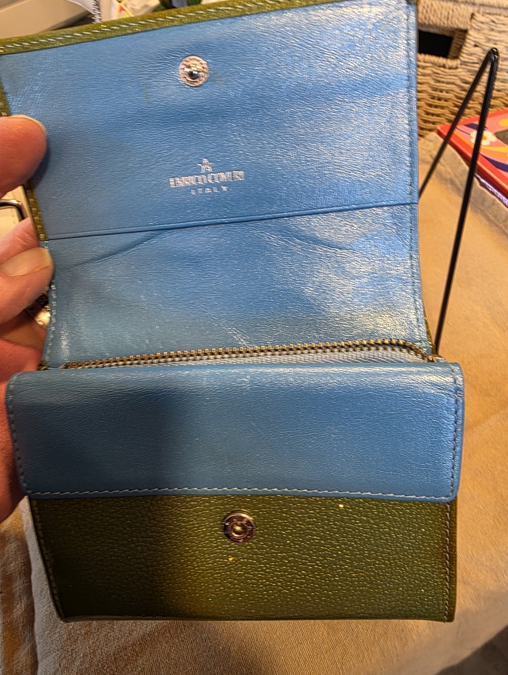 Enrico Coveri Olive Green Women's Wallet - Picture 2 of 8